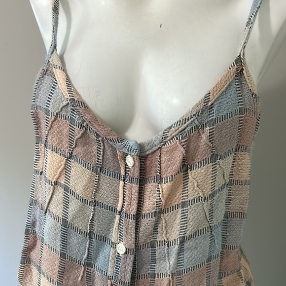 RAILS Flannel Multicolored Checkered Cami Tank Top Sz S NEW - Picture 2 of 10